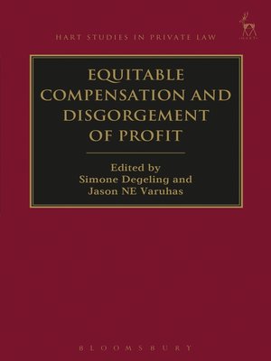 cover image of Equitable Compensation and Disgorgement of Profit
